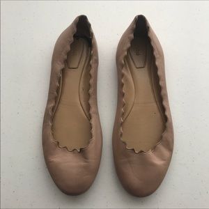 Chloe Scalloped Ballet Flats
